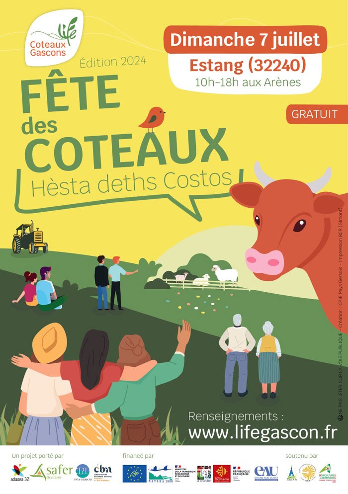 Affiche de la fête des coteaux 2024