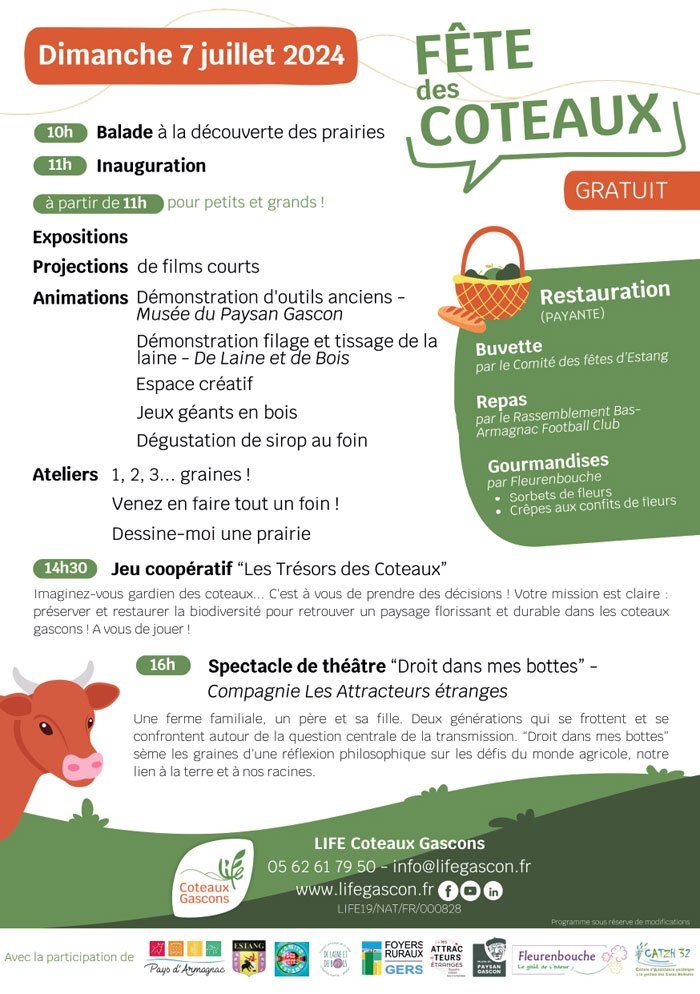 Programme de la fête des coteaux 2024